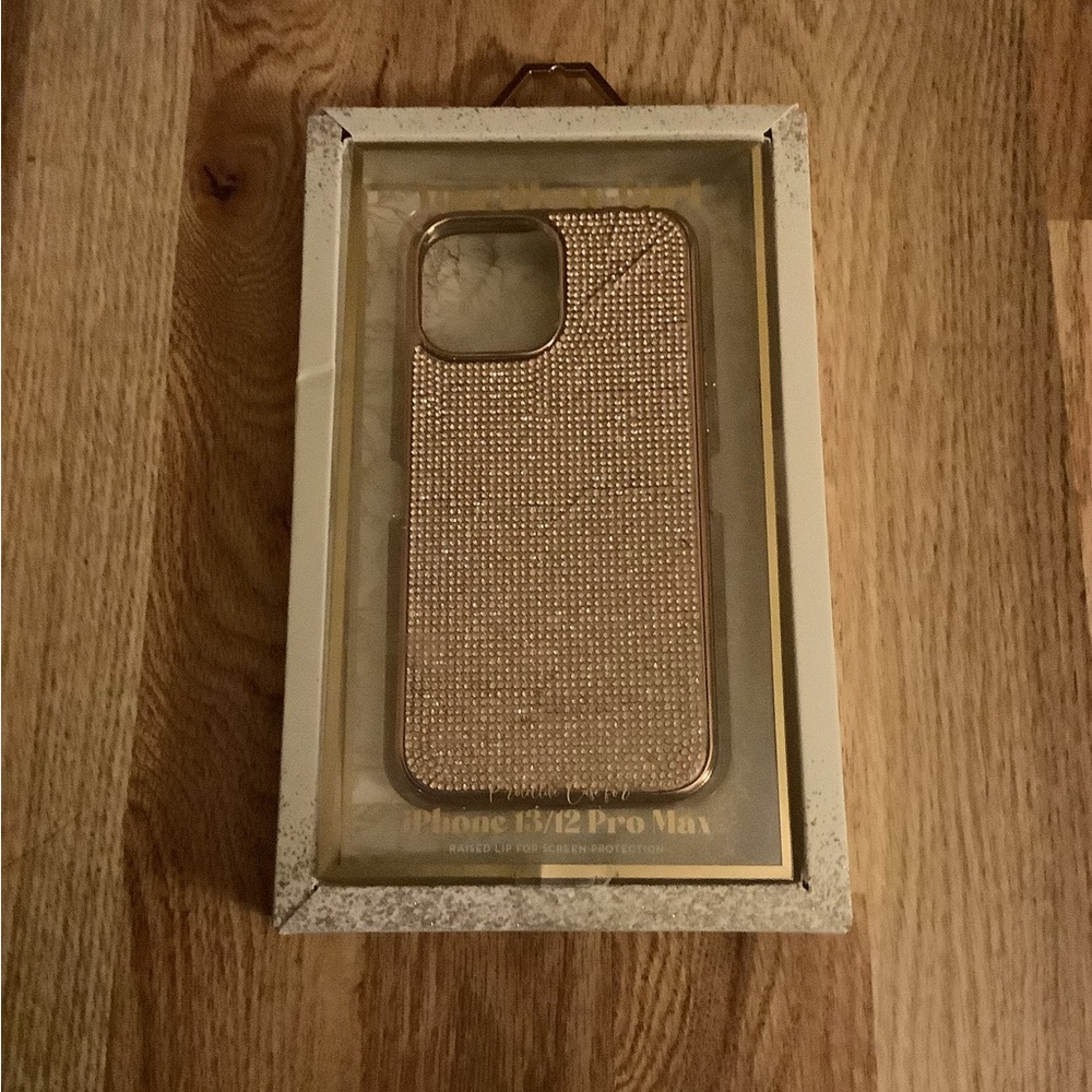 Unopened, unused, pink sparkly iPhone case. Fits the iPhone 13/12 Pro Max